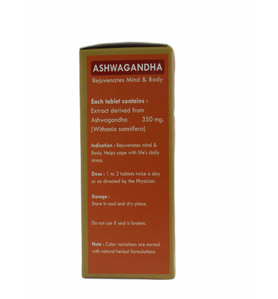 Ashwagandha Extract Tablets_100 Tab