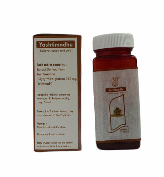 Jethimad (Yashtimadhu) Extract Tablets_100 Tablets